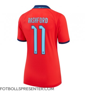 England Marcus Rashford #11 Borta Matchtröja Dam VM 2022 Kortärmad